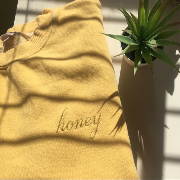 Brandy Melville Sweaters - NWOT Brandy Melville honey sweatshirt